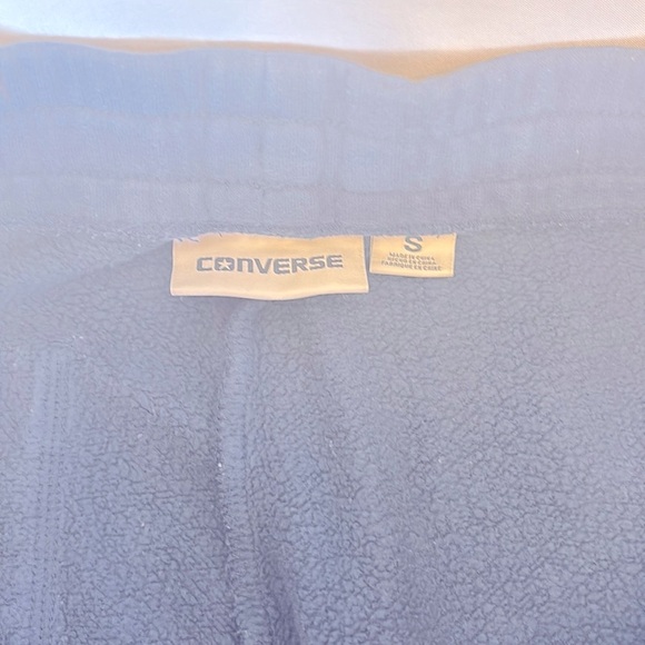 CONVERSE Gently Worn Men’s Fleece Sports Shorts Navy Blue - Size Small - Picture 7 of 10